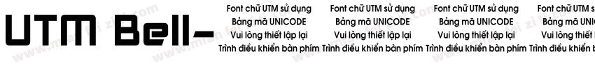 UTM Bell字体转换